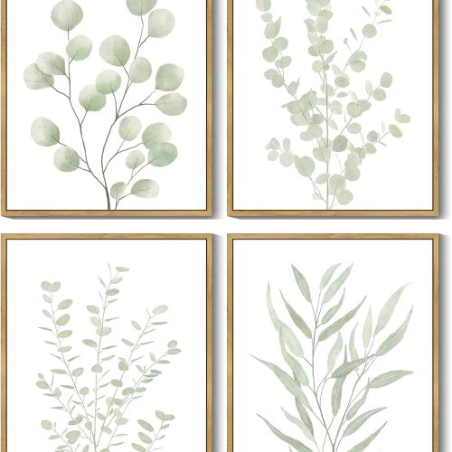Botanical Eucalyptus Framed Wall Art Set