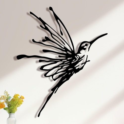 Hummingbird 3D Metal Wall Art for Indoor and Outdoor