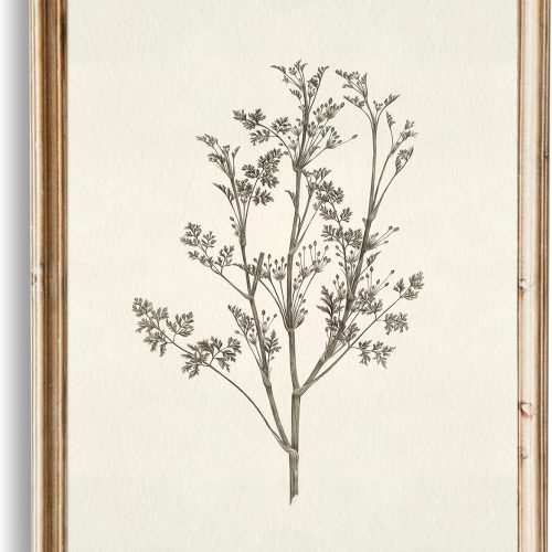 Neutral Floral Unframed Decorative Canvas Art