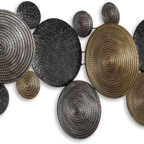Large Geometric Circle Metal Wall Art Centerpiece