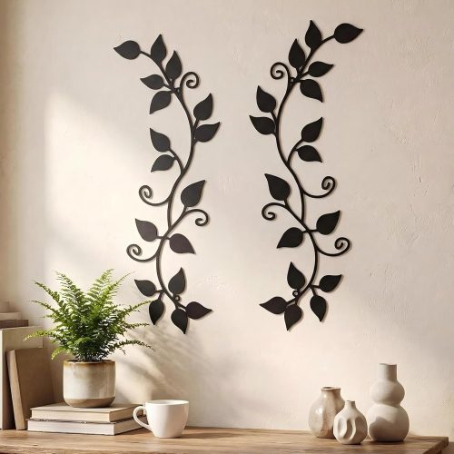 Minimalist Twin-Branch Metal Wall Art Set
