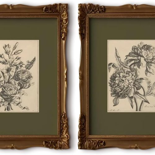 Unframed Botanical Floral Decorative Canvas Wall Art