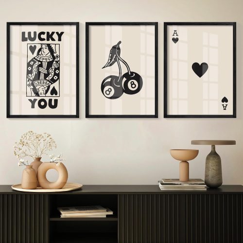 Inspirational Poker Poster Framed Wall Art