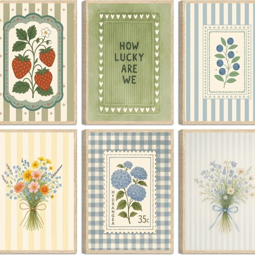 Vintage Floral Botanical Decorative Wall Art Prints